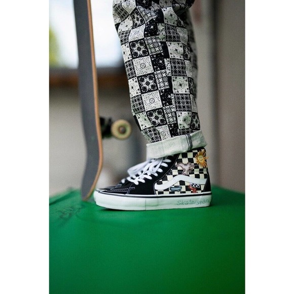 Vans | Skateistan Women's Straight Leg Elastic Waist Print Pants Size M Medium - Picture 6 of 16